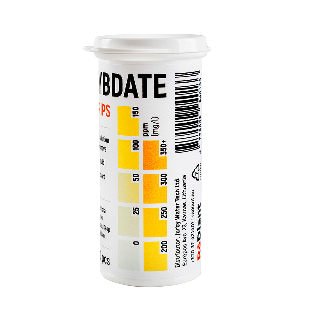 molybdate test strips for measuring inhibitor levels