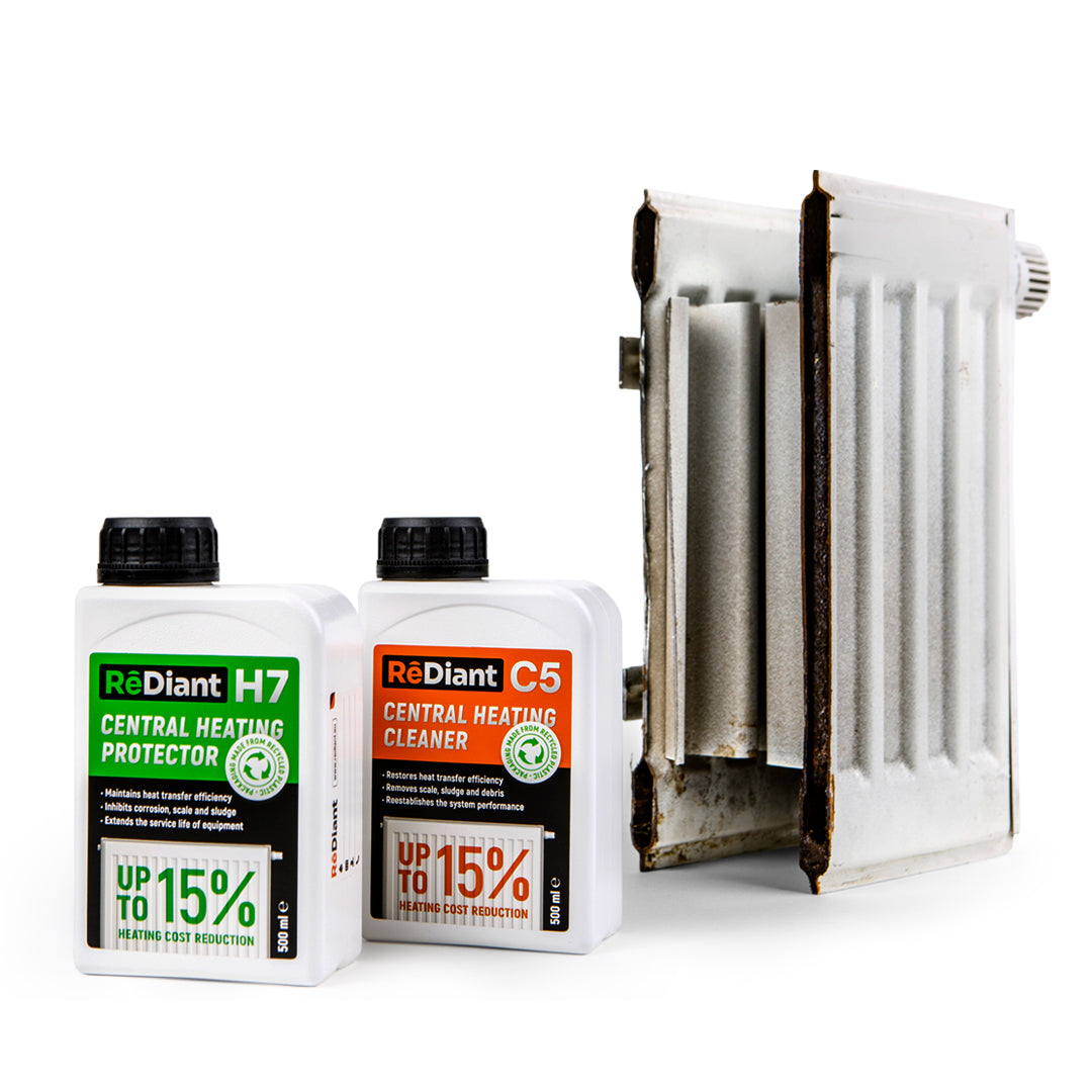 central heating system cleaner and protector bundle